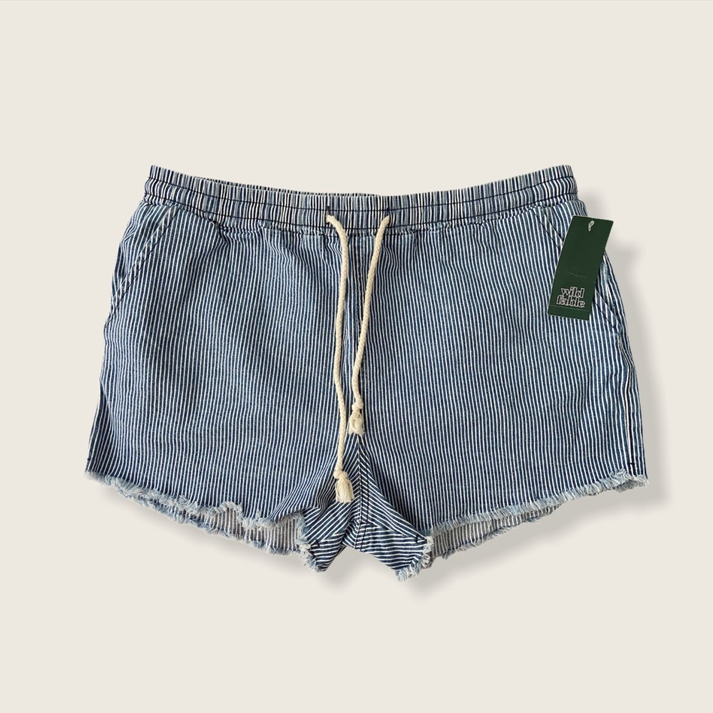 Wild Fable Striped Denim Shorts